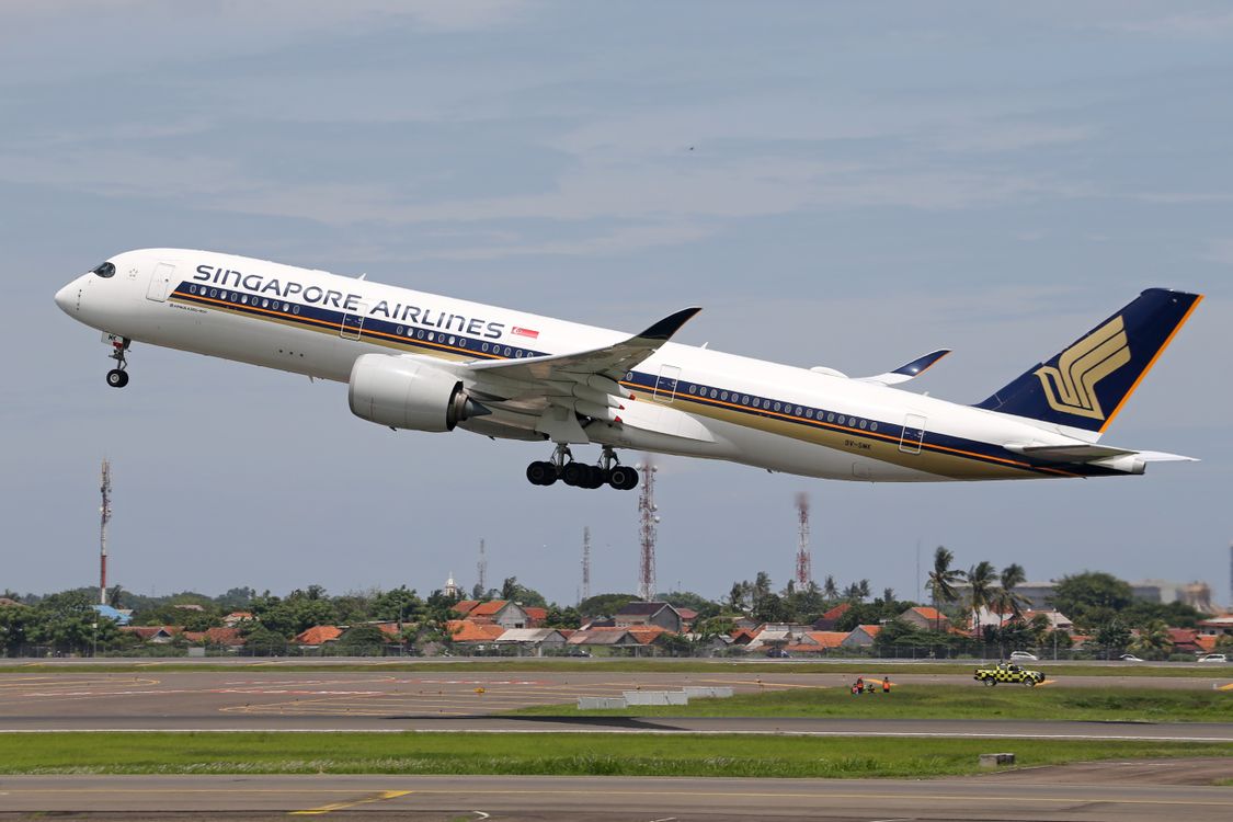 Flugzeug hebt ab